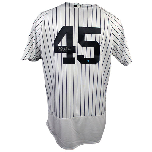 Luke Voit Signed New York Yankees Authentic Flex Base Pinstripe Jersey