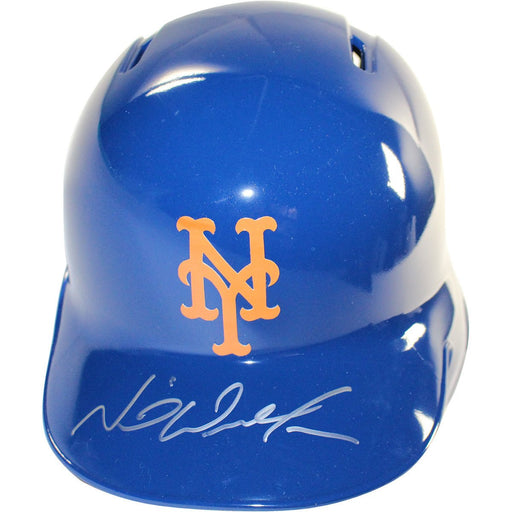 Neil Walker Signed NY Mets Blue Left Ear Flap Batting Helmet