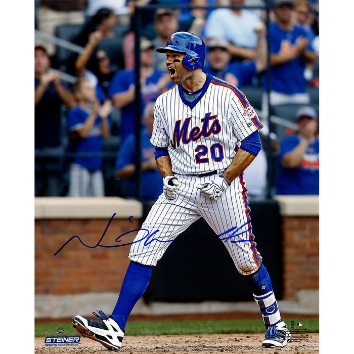 Neil Walker Signed New York Mets Celebration 16x20 Photo