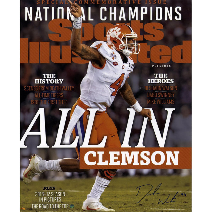 Deshaun Watson Signed National Championship Commemorative Sports Illustrated 16x20 Photo