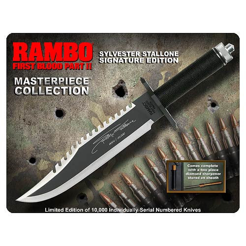 Rambo First Blood Pt. II Stallone Edition Knife Replica     