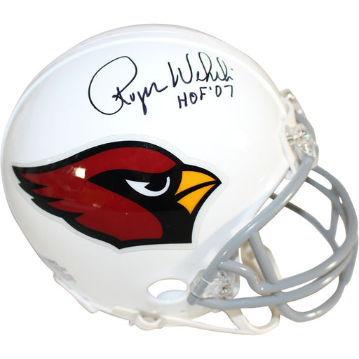 Roger Wehrli Signed Arizona Cardinals Mini Helmet w/ "HOF 07" Insc.