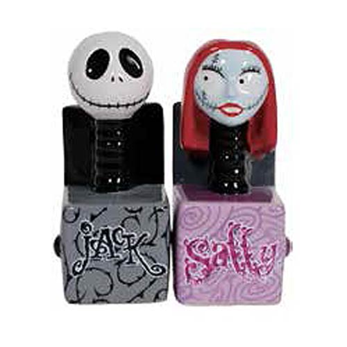 NBX Jack and Sally in the Box Salt and Pepper Shakers       