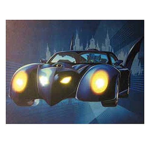 Batman Batmobile Light-Up Canvas Print                      