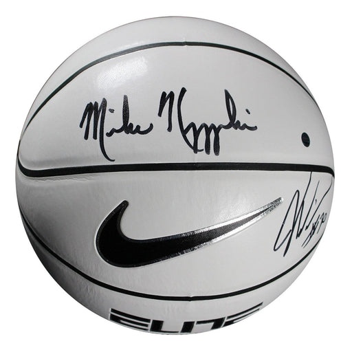 Mike Krzyzewski/Justise Winslow Dual Signed Nike Elite White Panel Regulation Basketball