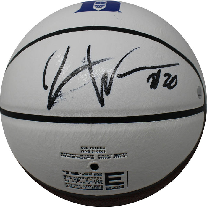 Justise Winslow Signed Mini Duke logo Basketball ( Imperfect)