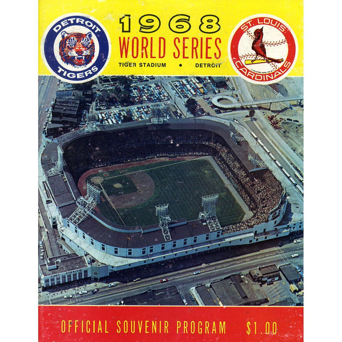 1968 World Series Program Cardinals at Tigers