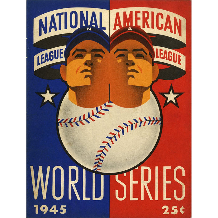 1945 World Series Program Tigers and Cubs