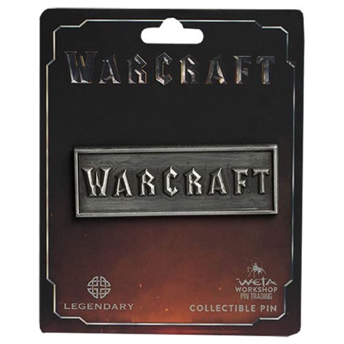 Warcraft Distressed Silver Warcraft Logo Collectible Pin    