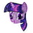 My Little Pony Twilight Sparkle Face Crystal Studded Decal  