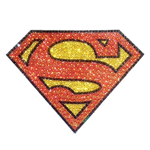 Superman Logo Crystal Studded Large Decal                   