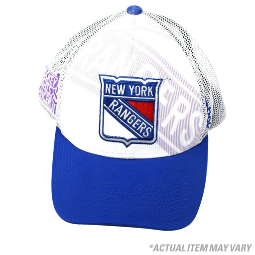 Jesper Fast # 17  New York Rangers White Hockey Fights Cancer Snap Back Hat