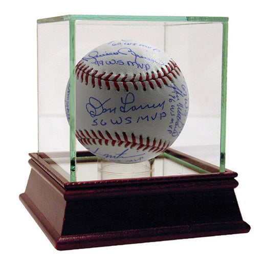 New York Yankees World Series MVP Multi-Signed & Inscribed MLB Baseball (Signed by Terry  Richardson  Brosius  Ford  Jackson  Rivera  Matsui  Larsen  Wetteland  Jeter & Dent)