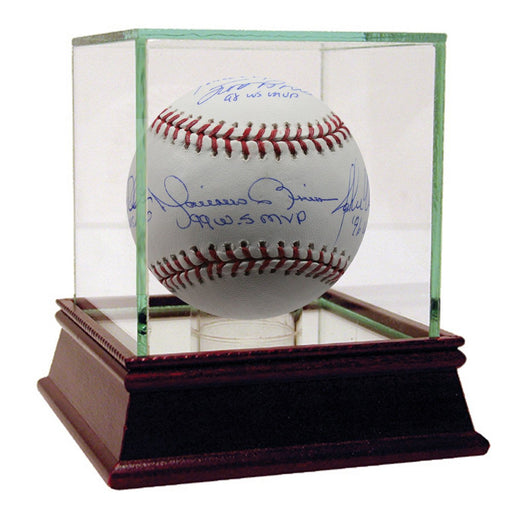 Scott Brosius /John Wetteland/Mariano Rivera/Derek Jeter Multi Signed MLB Baseball w/ Yankee Dynasty & MVP Inscriptions