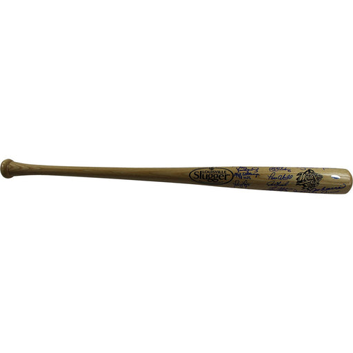 New York Yankees Multi-Signed 1998 WS Logo Bat (18 Signatures)(MLB Auth)