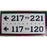 George M. Steinbrenner Field Section Sign (217-221)(117-120) (30x17.5)