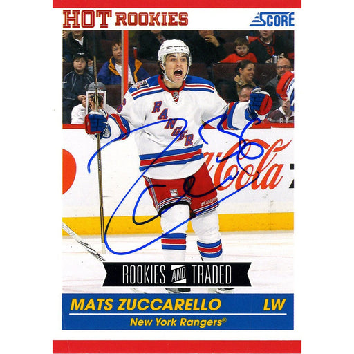 Mats Zuccarello Signed Score Rookies Traded Card