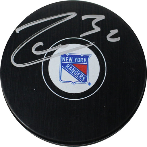 Mats Zuccarello Signed New York Rangers Puck MSG