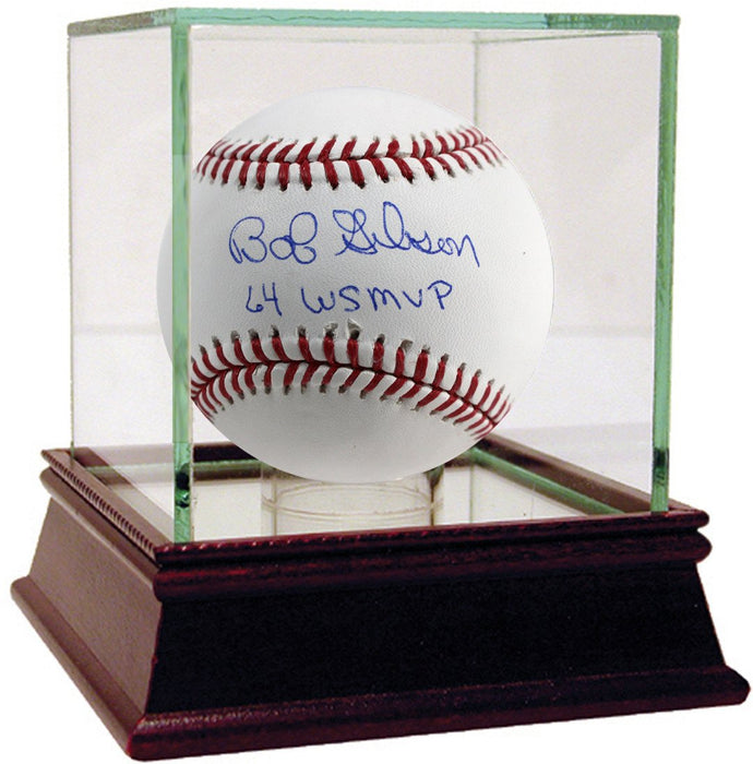 Bob Gibson MLB Baseball w/ "64 WS MVP" Insc.