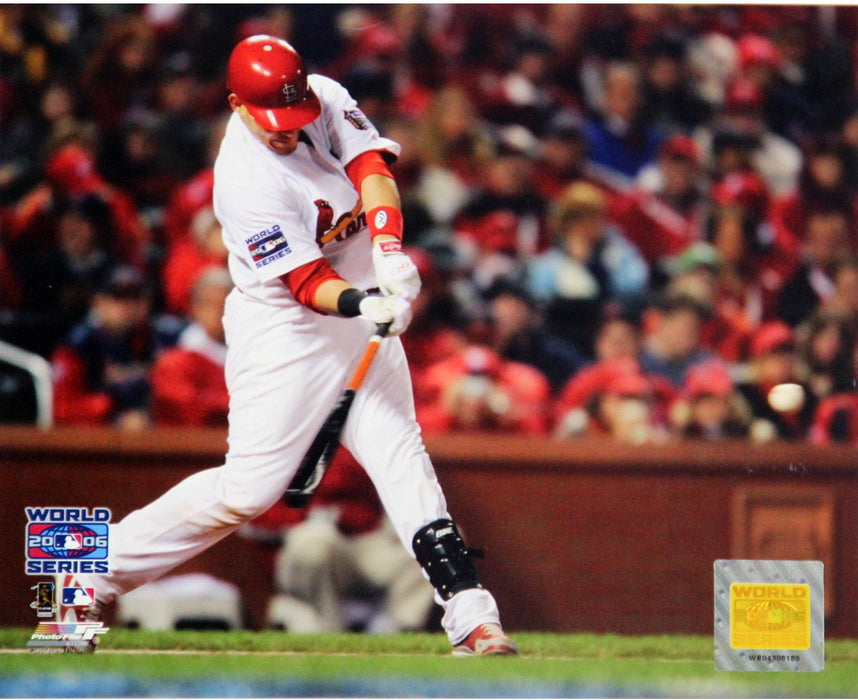 Yadier Molina World Series Swing 8x10 Photograph uns