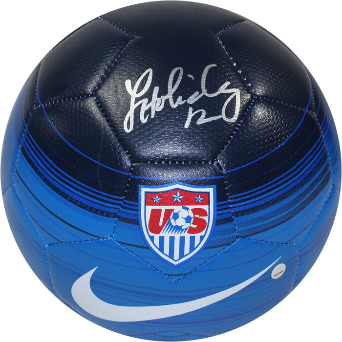 Lauren Holiday Signed Team USA Blue Soccer Ball