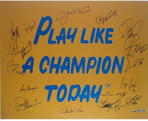 Play Like A Champion Today 16 Signature 20x30 Poster