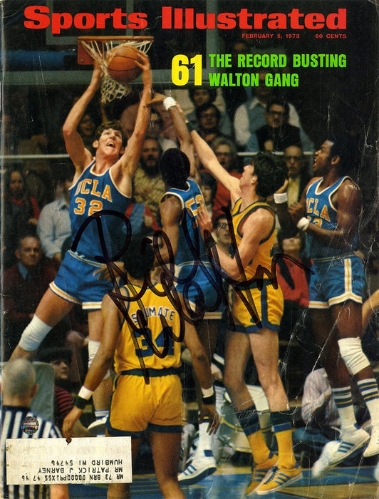 Bill Walton Signed 2/5/73 Sports Illustrated Magazine