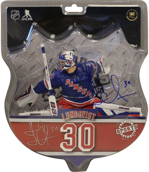 Henrik Lundqvist Signed New York Rangers Import Dragons Figure