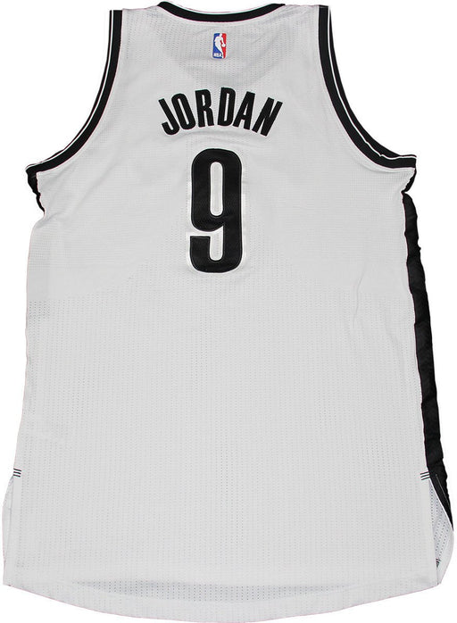 Jerome Jordan Jersey - Brooklyn Nets 2014-2015 Season Game Used #9 White Jersey w/ All Star Patch (2XL) (Used 11/9  1/30) (BKN01092)