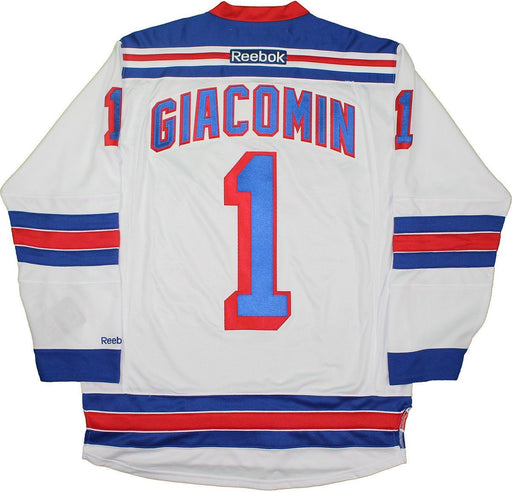 Eddie Giacomin New York Rangers White Jersey Uns Size L