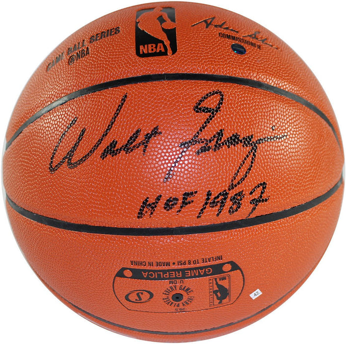 Walt Frazier Signed I/O Basketball w/ "HOF 87" Insc.