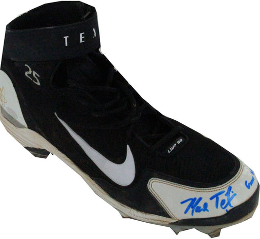 Mark Teixeira Signed Game Used Cleat w/ Game Used Insc (Single) Size: 13.5