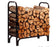 Winter Goods: 8' Black Log Racks with Cover