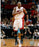 Dwyane Wade Miani Heat Pounding Chest White Jersey 8x10 Photo