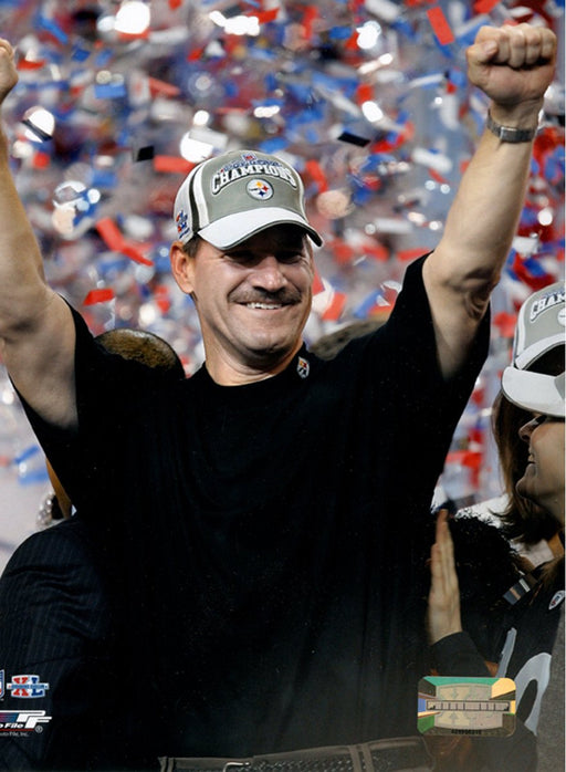 Bill Cowher Super Bowl Celebration 8x10 Photograph (PF)