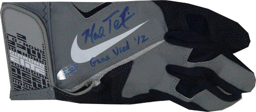 Mark Teixeira Signed /Game Used Blue/Grey Diamond Elite Batting Glove (Mark Teixeira Signed LOA)