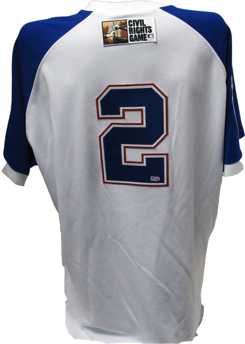 Alex Gonzalez Jersey - Braves 2011 Civil Rights Game Worn #2 White Jersey (50) (FJ180845)