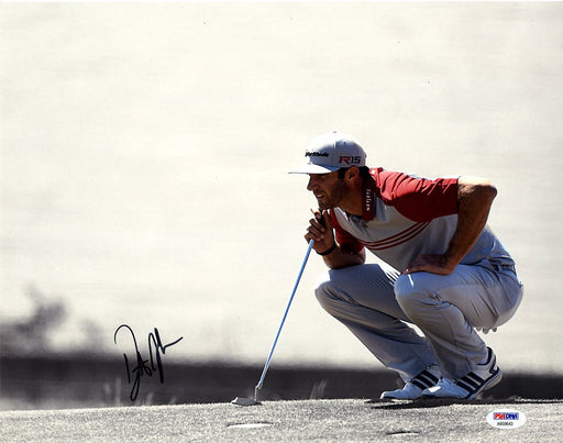 Dustin Johnson Signed Horizontal Reading Putt 11x14 Photo PSA/DNA