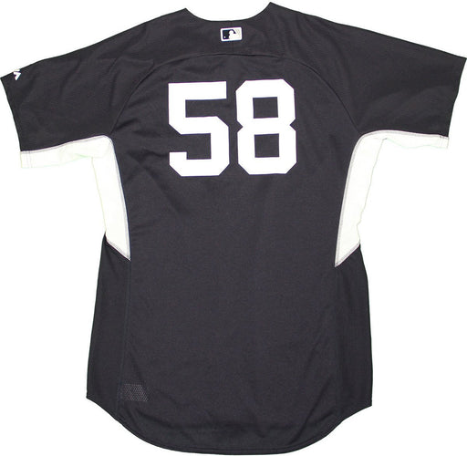 Larry Rothschild NY Yankees 2015 Game Used #58 Home BP Top (Spring Training) 3/8/2015(HZ861523)