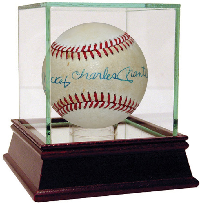 Mickey Charles Mantle Signed OAL Baseball (PSA/DNA)