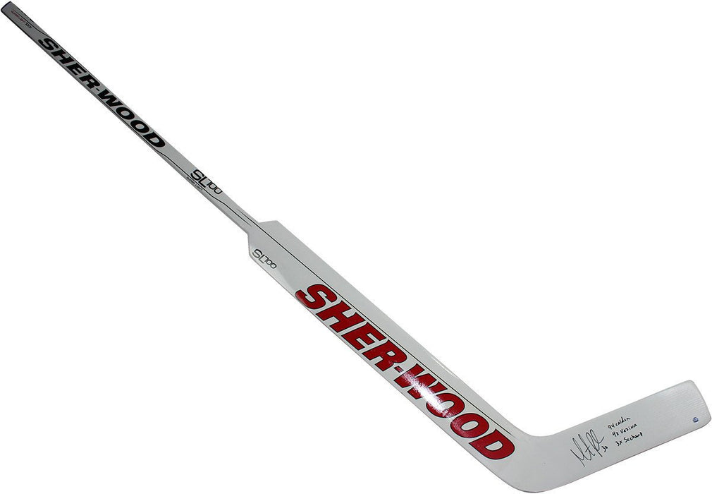 Martin Brodeur Signed Sherwood 700 Game Model Stick w/ "94 Calder  4x Vezina  3 SC Champ" Inscriptions