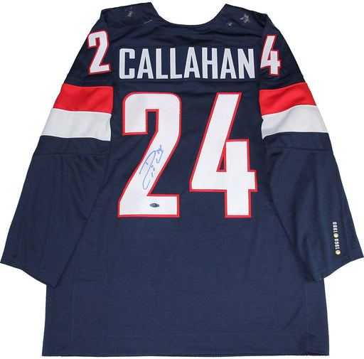 Ryan Callahan Signed Nike Navy Team USA Jersey