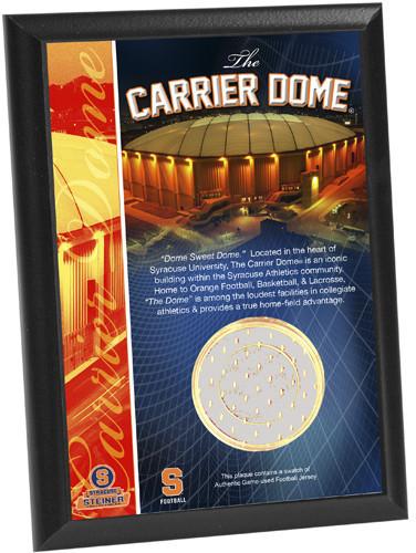 Syracuse Carrier Dome Football Jersey Capsule 4x6 Plaque