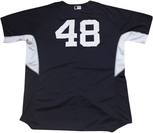 Matt Thornton Jersey - NY Yankees 2014 Spring Training Game Used#48 Home BP Top (HZ102109) (Size 50)