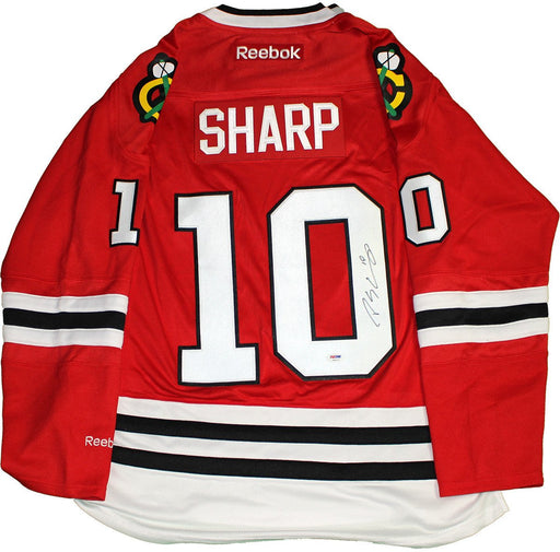 Patrick Sharp Signed Chicago Blackhawks Red Reebok Premier Jersey (PSA/DNA Auth)