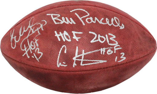 Cris Carter/Warren Sapp/Bill Parcells Signed NFL Duke Football w/ HOF inscriptions ***Web Exclusive*** LE Of 13