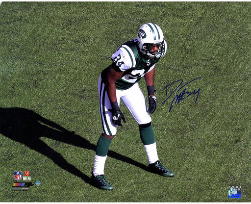 Darrelle Revis Signed Jets Stance 16x20 Photo