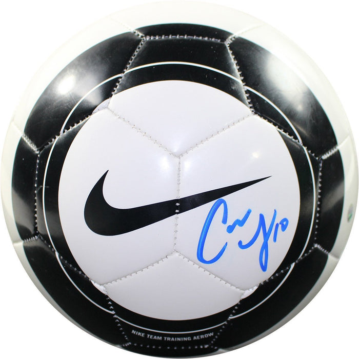 Carli Lloyd Signed Black White Nike Aero Soccer Ball