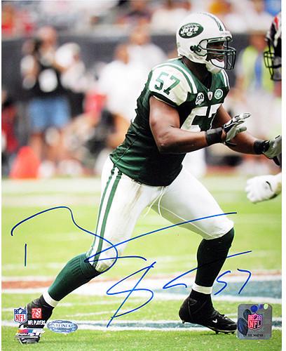 Bart Scott Jets Green Jersey Vertical 8x10 Photo