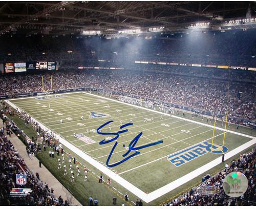 Scott Linehan St Louis Rams Field Overview Horizontal 8x10